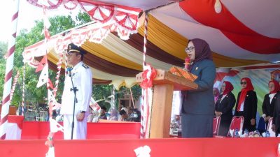 Wiwin Pajiu Dinobatkan Bacakan Naskah Proklamasi di Peringatan HUT RI ke-81 di Ponelo Kepulauan