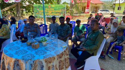 Dandim 1314/Gorut Ikuti Vicon Bersama Presiden Prabowo, Resmikan Jembatan dan Sarana Air Bersih di Iloheluma
