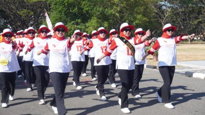 Semarak HUT ke-81 RI, Keluarga Besar RSUD ZUS Tampil Kompak di Lomba Gerak Jalan