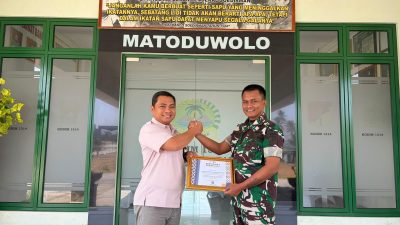 Dandim 1314/Gorut Terima Sertifikat Penghargaan dari Direktorat Jenderal Pajak