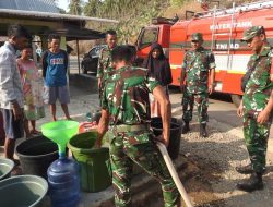 Bhakti TNI AD Salurkan Air Bersih untuk Warga Desa Bulango Raya
