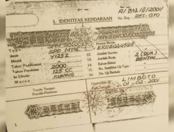 BPKB Sepeda Motor Yamaha Milik Rully Ahmad Hilang, Tercecer di Jalan Trans Sulawesi