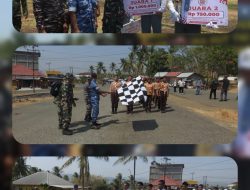 Lomba Gerak Jalan dan PBB Meriahkan HUT TNI ke-81 di Makodim 1314/Gorut
