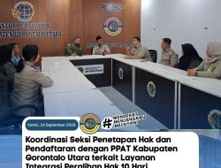 Kantah Gorut dan PPAT Perkuat Sinergi, Dukung Implementasi Peralihan Hak 10 Hari