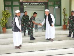 Silaturahmi ke Kodim 1314/Gorut, Mantan Wakasad Ajak Prajurit Istiqomah Jalankan Shalat
