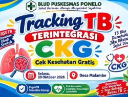 Puskesmas Ponelo Gelar Tracking TB Terintegrasi dan Cek Kesehatan Gratis di Desa Malambe
