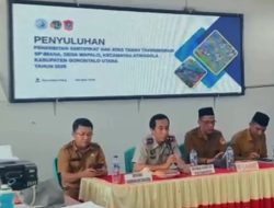 Kantah Gorut Gelar Penyuluhan Sertipikasi Tanah Transmigrasi di Desa Wapalo