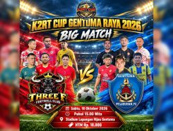 Laga Pembuka K2RT Cup Gentuma Raya 2026, Pelabuhan FC dan Three F FC Siap Adu Kekuatan