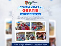 Puskesmas Ponelo Kepulauan Gelar Cek Kesehatan Gratis, Nelayan Jadi Target Pemeriksaan