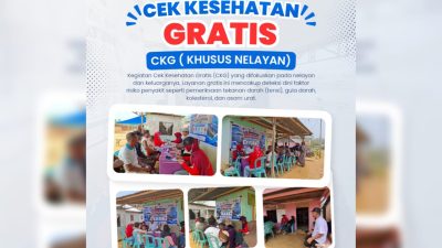 Puskesmas Ponelo Kepulauan Gelar Cek Kesehatan Gratis, Nelayan Jadi Target Pemeriksaan